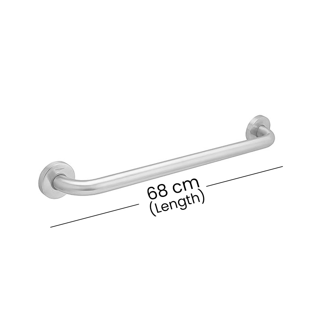 Aquaeco Ix304 Brushed Stainless Steel Straight Support Bar, Dia 32 cm, 60x9.5x8 cm