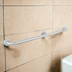 Aquaeco Ix304 Brushed Stainless Steel Straight Bar With 3 Support Points, Dia. 32 Cm, 12x8x8 cm