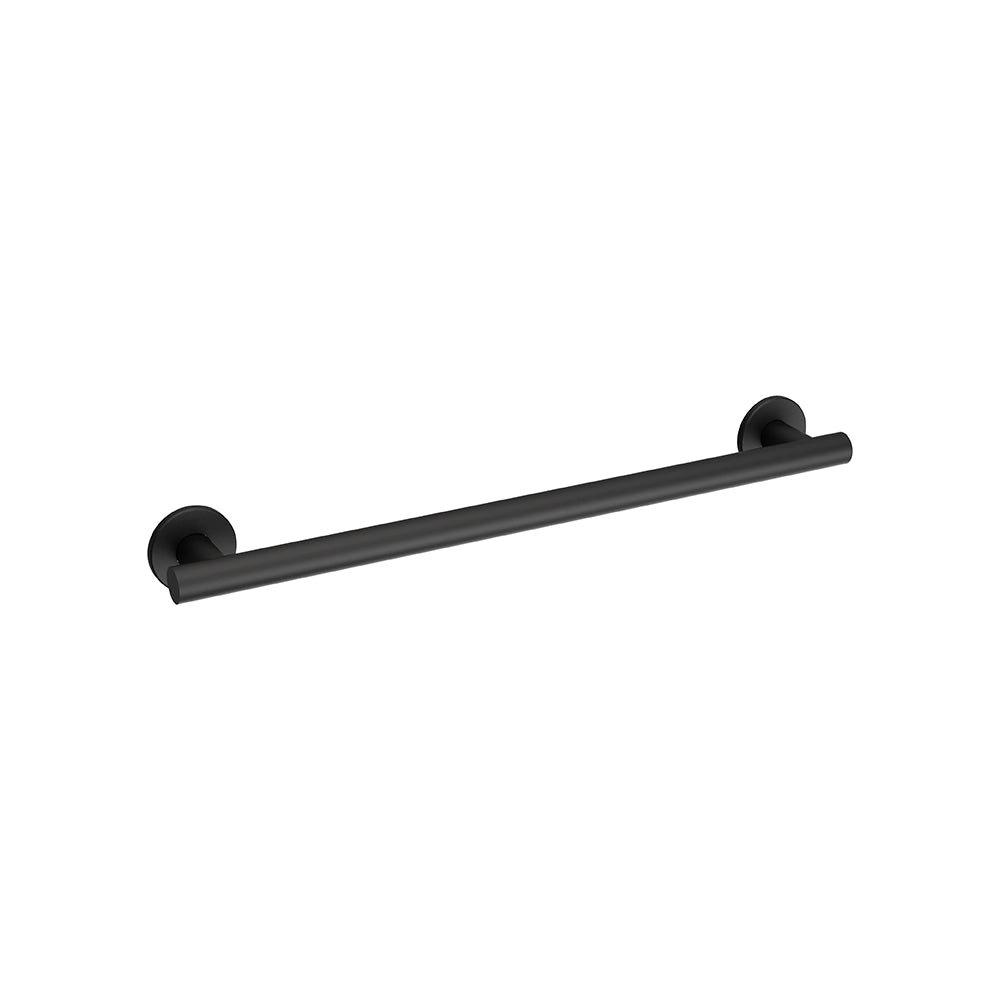 Aquaeco Ix304 Matt Black Stainless Steel Straight Support Bar Without Fixing Screw, Dia 32 Cm 60x8.2x7.8 cm