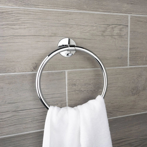 Aquaeco Chrome Windemere Towel Rail, 17.2x19.1x4.5 cm