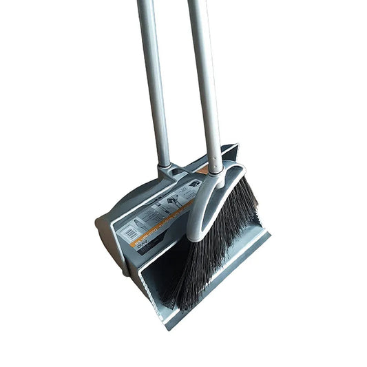 THS AR822 Grey Avio Lobby Dustpan Set With Aluminium Handle