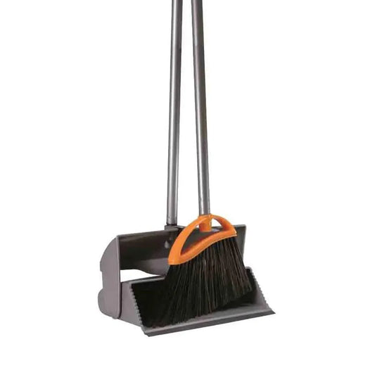 THS AR822 Orange Avio Lobby Dustpan Set With Aluminium Handle