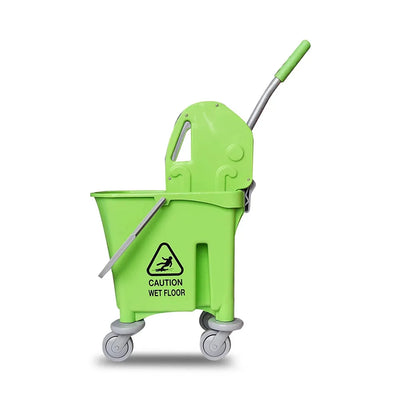 THS AZ1032 Green Single Mop Bucket Trolley 22L