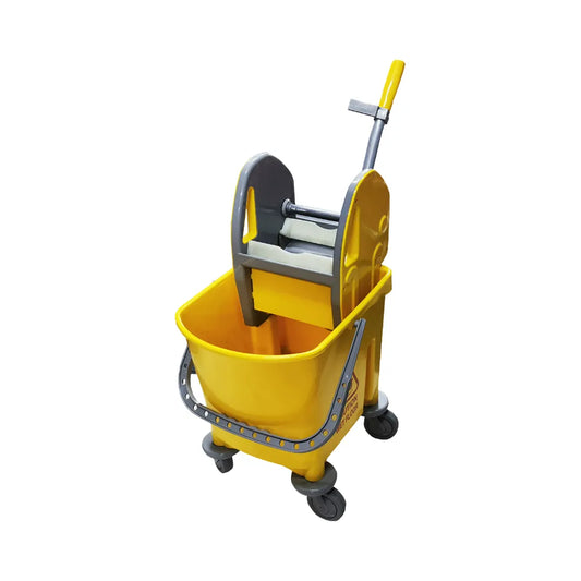 THS AZ1032 Yellow Single Mop Bucket Trolley 22L