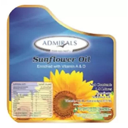 Admirals Pure Sunflower Oil Bottle 6 x 1.5 ltr - HorecaStore
