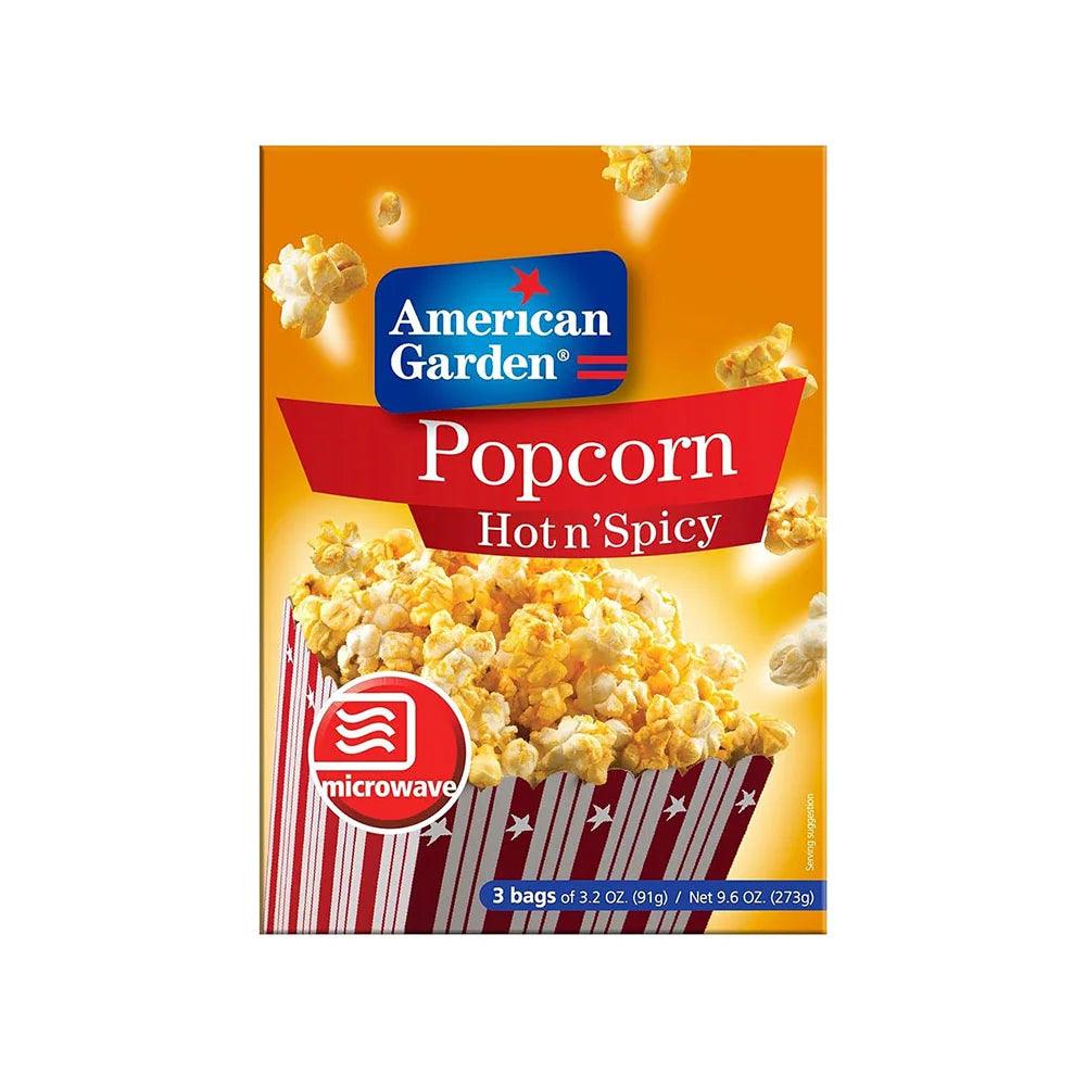 American Garden Microwave Popcorn Hot & Spicy 12 x 3 x 3.2oz   HorecaStore