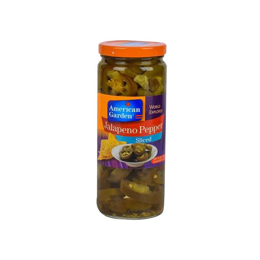 American Garden Sliced Jalapeno Peppers 12 x 16 Oz   HorecaStore