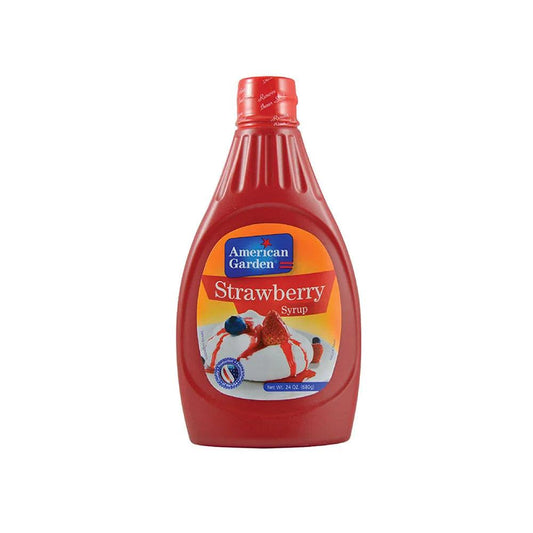 American Garden Strawberry Syrup 12 x 24 Oz   HorecaStore