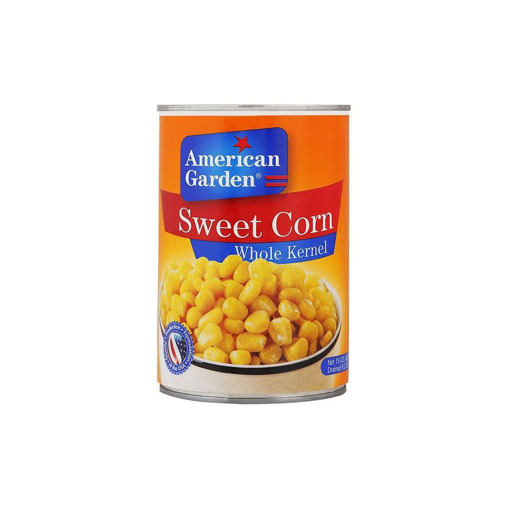 American Garden Whole Kernel Corn EZ Open 24 x 15oz   HorecaStore