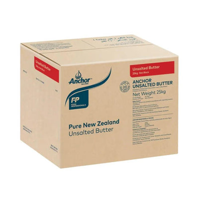 Anchor Unsalted Butter Block 25 kg - HorecaStore