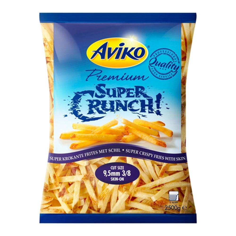 Aviko Netherlands Super Crunch salt 9.5mm 4 x 2500 gm - HorecaStore