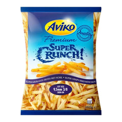 Aviko Netherlands Super Crunch salt Skin On 9.5mm 4 x 2500 gm