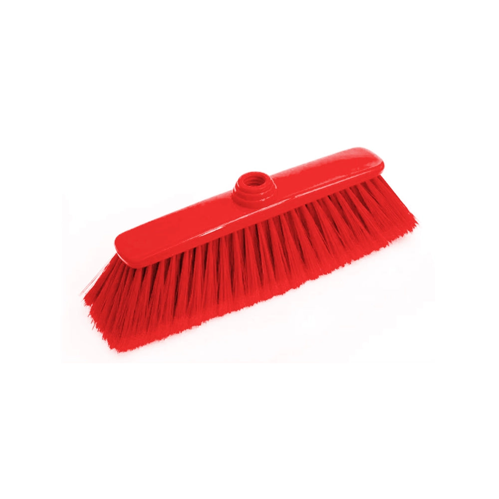 THS MR140.10 Red Soft Sovrana Broom With Metal Handle