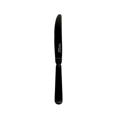 Furtino England Baguette 18/10 Stainless Steel Dessert Knife Matt Black, 23cm, Pack of 12