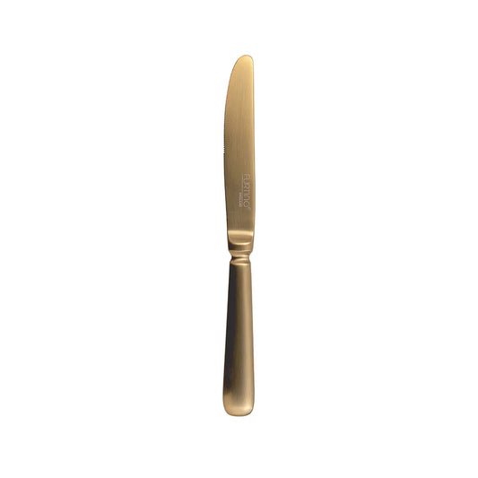 Furtino England Baguette 18/10 Stainless Steel Dessert Knife  Matt Gold, 23cm, Pack of 12