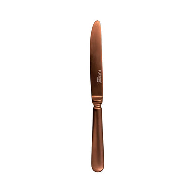 Furtino England Baguette 18/10 Stainless Steel Table knife Matt Copper, 25cm, Pack of 12