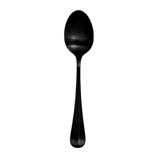 Furtino England Baguette 18/10 Stainless Steel Table Spoon Matt Black, 21cm, Pack of 12