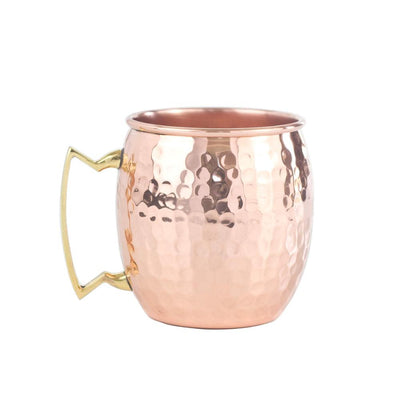 THS BAH1100 Copper Plated Hammered Finish Moscow Mule Mug 45cl