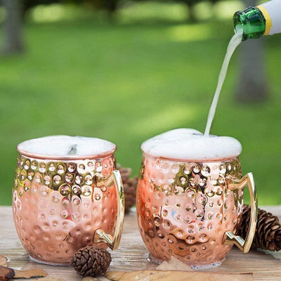 THS BAH1102 Copper Plated Antique Finish Moscow Mule Mug 45cl - HorecaStore