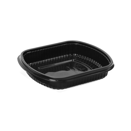 hotpack black base rectangular container 24 x 20 5 x 4 2 cm 250 pcs