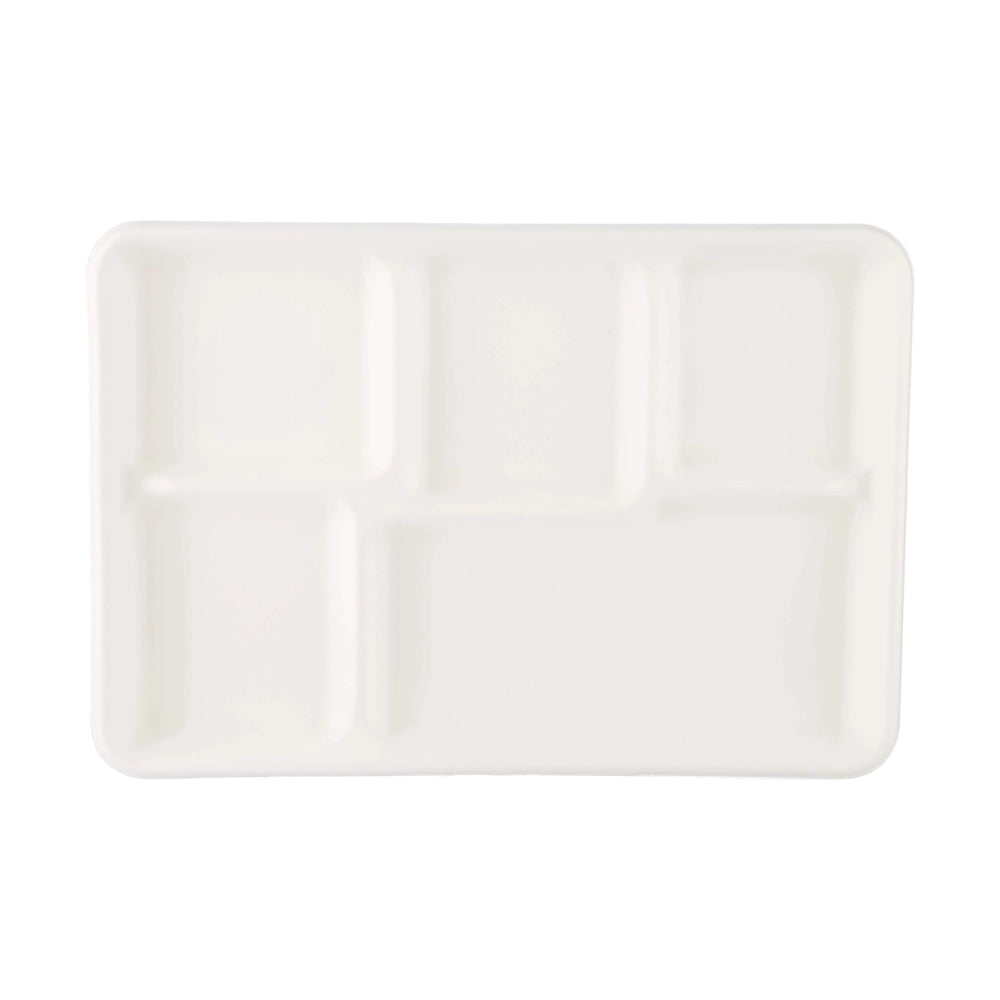 hotpack biodegradable 5 compartment plate 32 cm 500 pcs