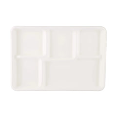 Hotpack Biodegradable 5 Compartment Plate, 32 cm, 500 PCs