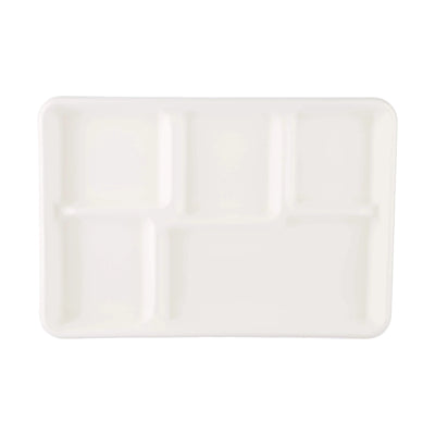 hotpack biodegradable 5 compartment plate 32 cm 500 pcs