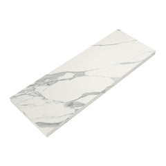 Bagnodesign Alpine Countertop Shelf, Satin Carrara 140x50x5.5 cm