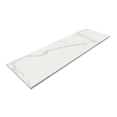 Bagnodesign Stereo Fm Countertop, Marble Statuario, 16.04x49.5x2 cm