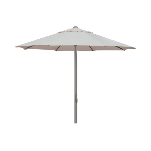 Gymkhana Capri Outdoor Centre Pole Umbrella With Double Pulley, Khaki, 299x263.5 cm