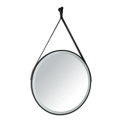 Bagnodesign Briglia Illuminated Mirror, Matt Black, 60 cm