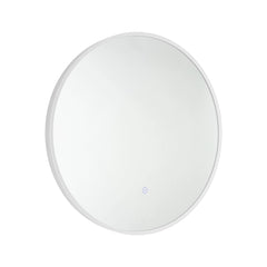 Bagnodesign M-Line Round Backlit Mirror, Matt White, 60 cm