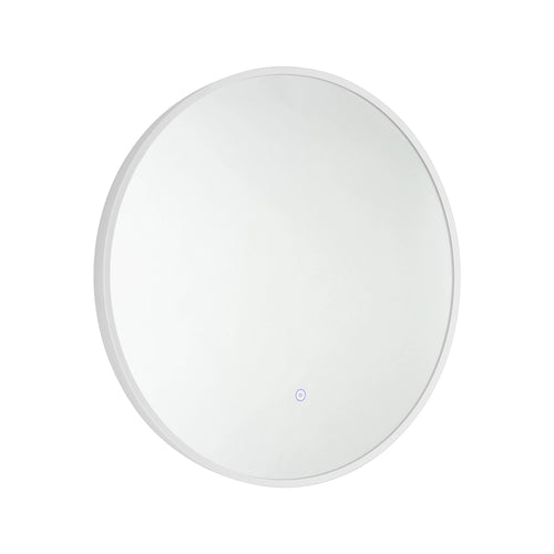 Bagnodesign M-Line Round Backlit Mirror, Matt White, 60 cm