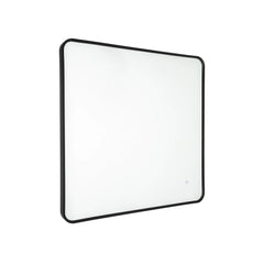 Bagnodesign Revolution Backlit Mirror, Matt Black, 80x5x80 cm