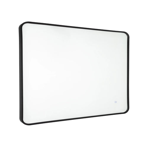 Bagnodesign Revolution Backlit Mirror, Matt Black, 80x5x120 cm