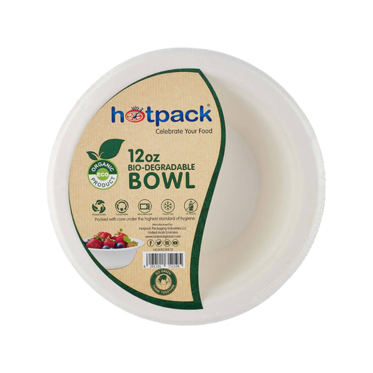 hotpack biodegradable bowl 355 ml 1000 pcs
