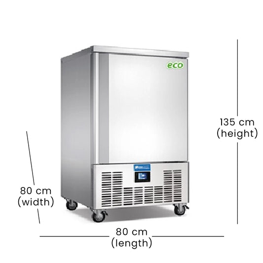 Lava Inox Blast Chiller & Freezer, 1200 W, 80 x 80 x 135 cm