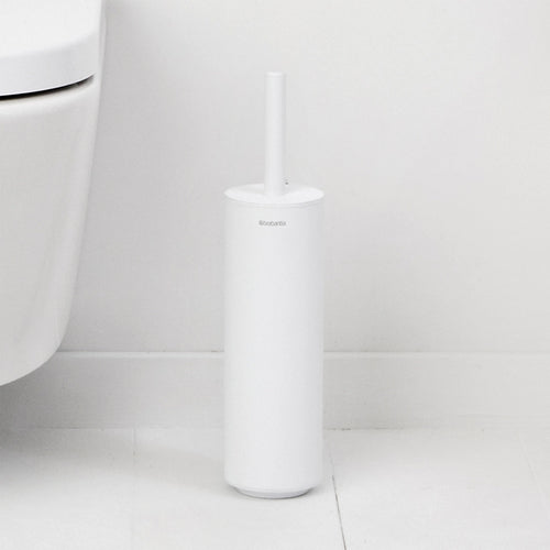 Brabantia Mindset Steel White Toilet Brush With Holder