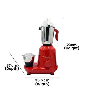 BUTTERFLY BT17449 TULIP MIXER GRINDER - 600W -3 JARS- RED