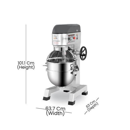 THS BT 40 Food Mixer, Capacity 40 L 1.28 kW, 63.7 x 63 x 101.1 cm - HorecaStore