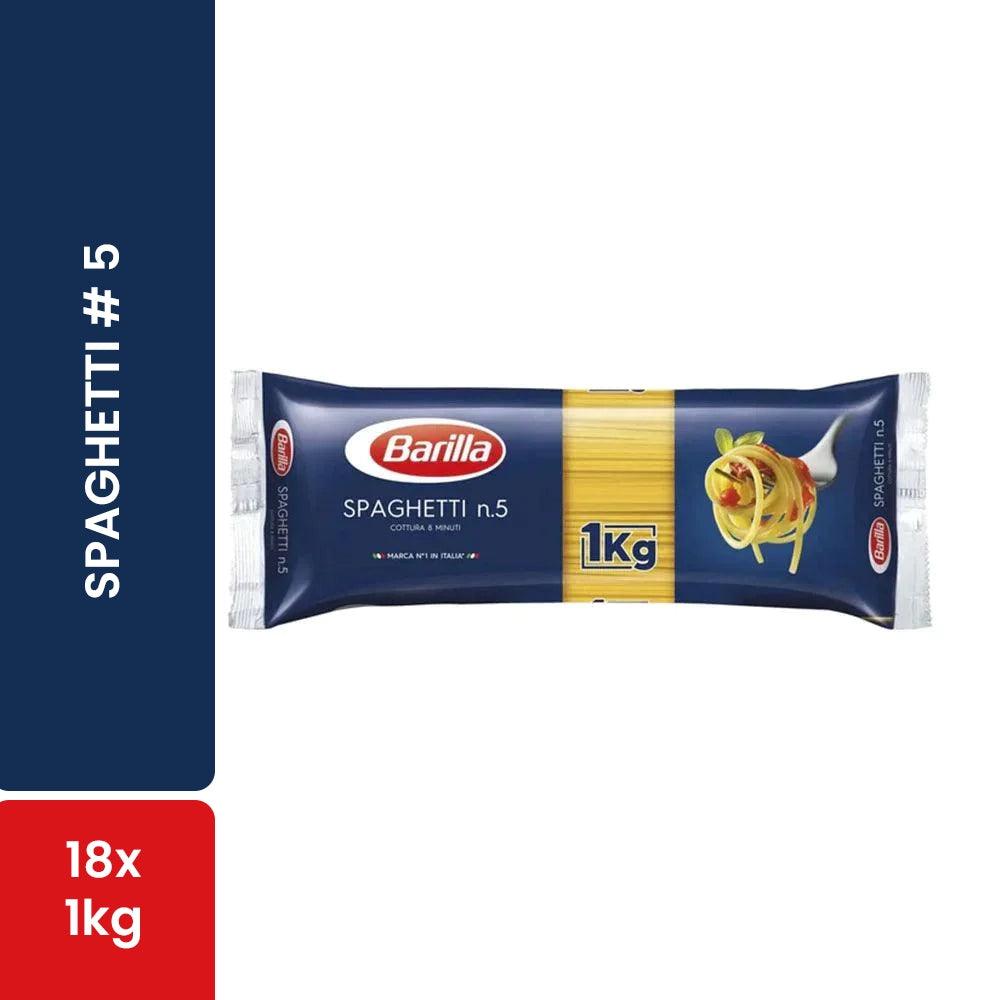 Barilla Spaghetti # 5 18 x 1 Kg   HorecaStore