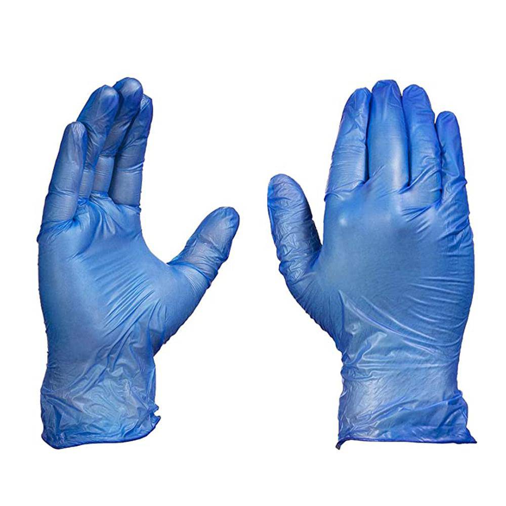 hotpack powdered blue vinyl gloves small size 1000 pcs