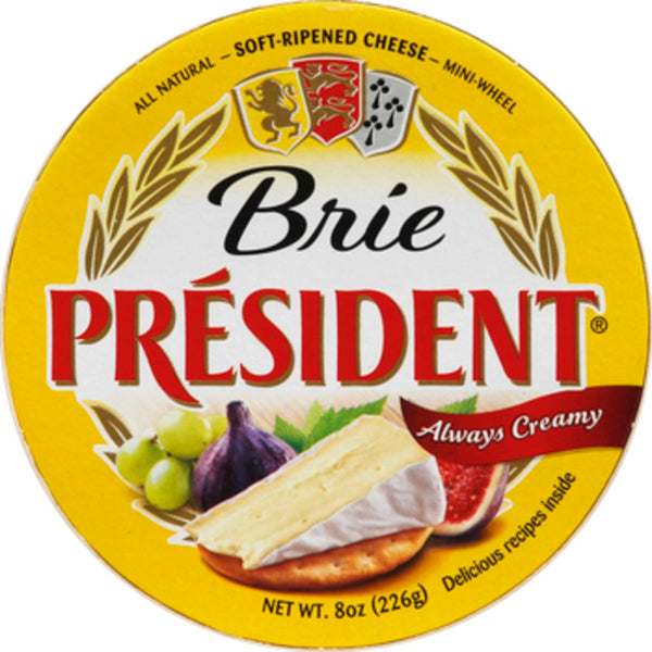 President Brie Cheese Portion, 125gm x 48 Pcs