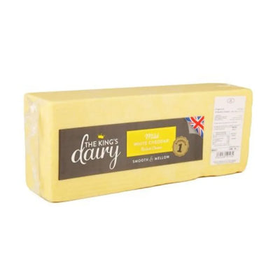 KING's DAIRY UK White Cheddar Cheese, 5kg Pack (approx)