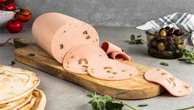 Chicken Mortadella Green Olives Roll 5 X 2.4 Kg Roll   HorecaStore