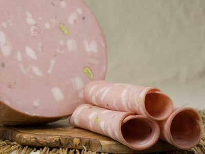 Chicken Mortadella Pistachio Roll 5 X2.4 Kg Roll   HorecaStore