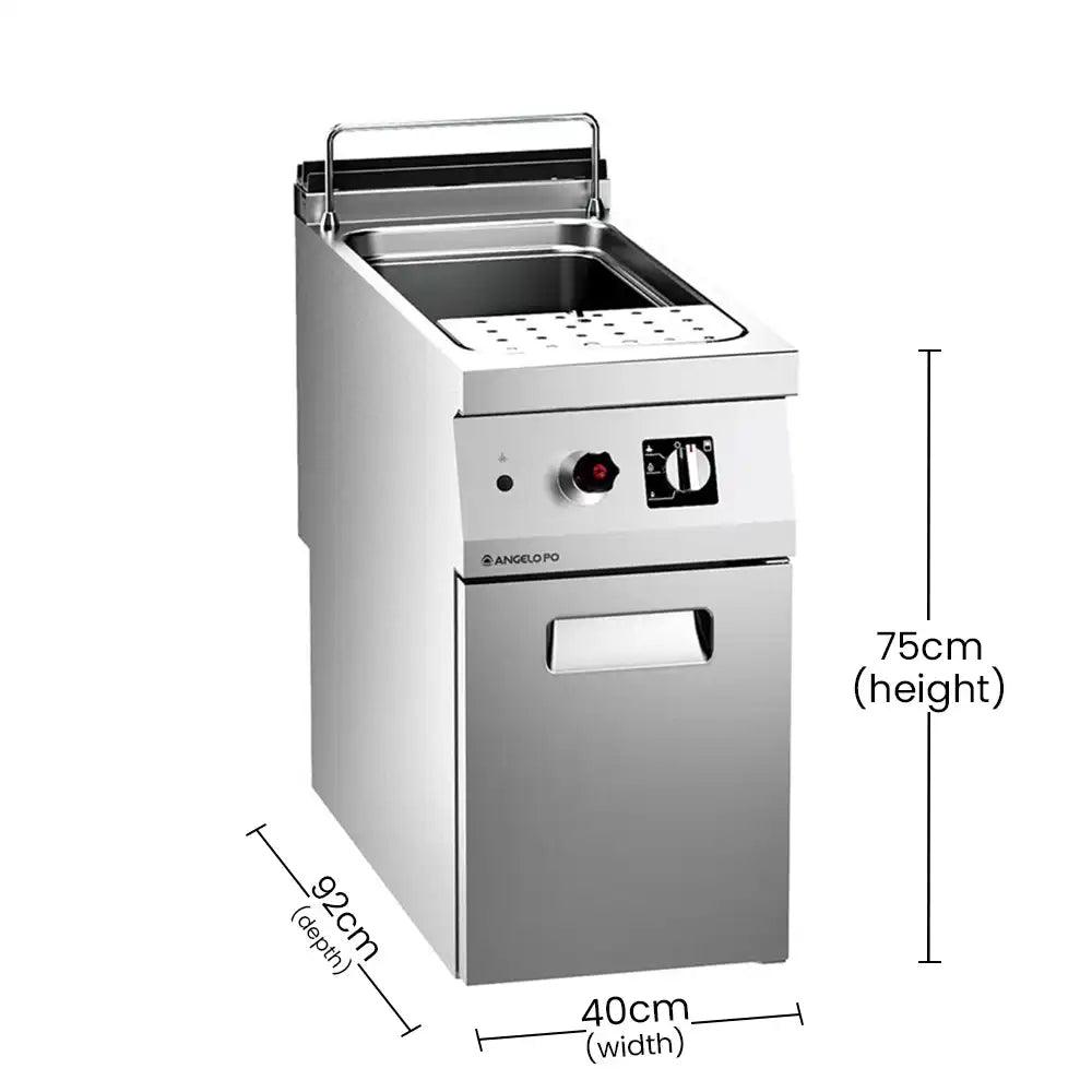 Angelo Po 0N1CP1GL Well Gas Pasta Cooker, Container Capacity 40 Liter, Gas power 14 kW, 40 X 92 X 75 cm - HorecaStore