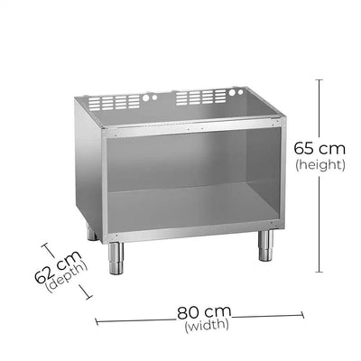 Angelo Po 1SITG Under Compartment-Open Version For 4 Burners Gas Stove, 80 X 62 X 65 cm - HorecaStore