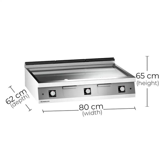 Angelo Po 2N0FT7G Gas Griddle Smooth Compound Plate, Gas power 31.5 kW, 120 X 92 X 25 cm - HorecaStore
