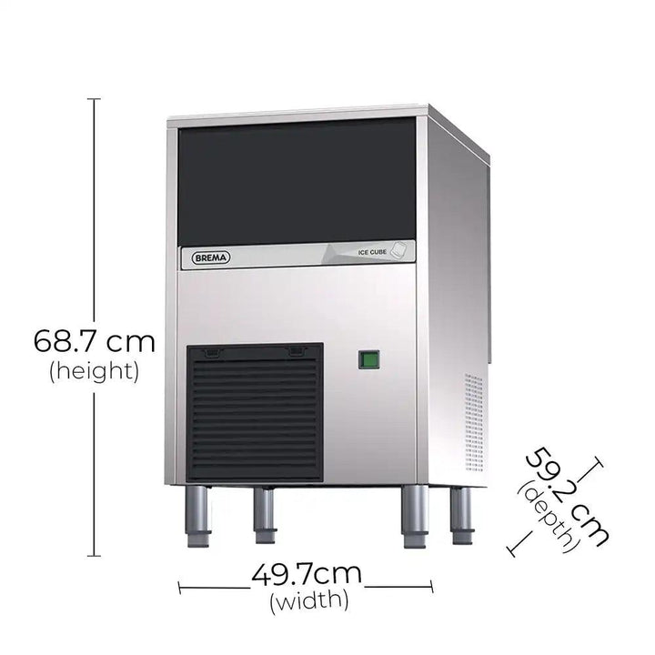 Brema CB416 Ice cube Maker 44 kg/24 hr 455 W, 49.7 X 59.2 X 68.7 cm - HorecaStore